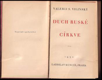 Valerij Sergejevič Vilinskij: Duch ruské církve