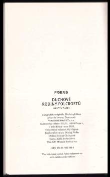 Darcy Coates: Duchové rodiny Folcroftů