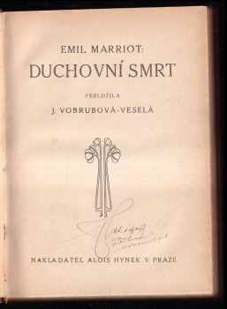 Emil Marriot: Duchovní smrt