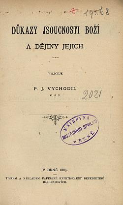 Důkazy o jsoucnosti boží a dějiny jejich