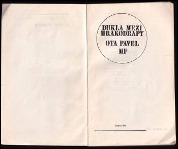 Ota Pavel: Dukla mezi mrakodrapy