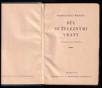 Harold Bell Wright: Důl se železnými vraty