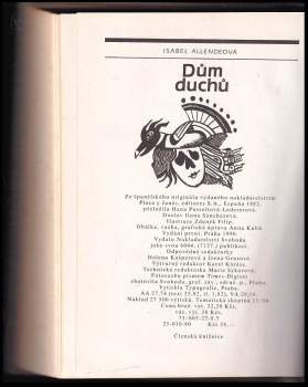 Isabel Allende: Dům duchů