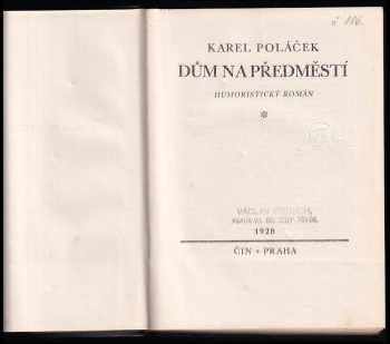Karel Poláček: Dům na předměstí