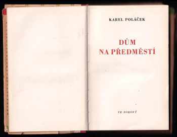 Karel Poláček: Dům na předměstí
