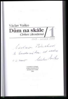 Václav Vaško: Dům na skále