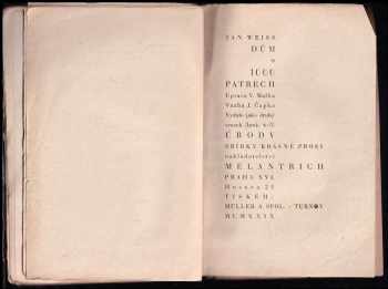 Jan Weiss: Dům o 1000 patrech