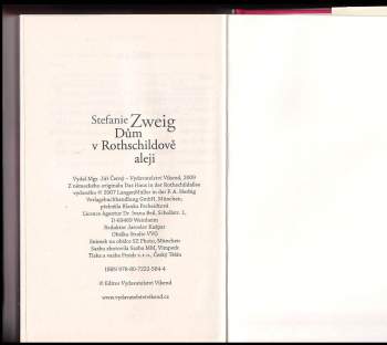 Stefanie Zweig: Dům v Rothschildově aleji