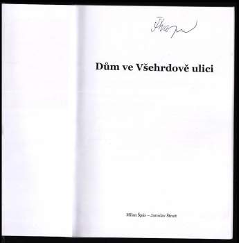 Jaroslav Štrait: Dům ve Všehrdově ulici