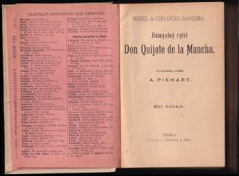 Jaroslav Vrchlický: Důmyslný rytíř Don Quijote de la Mancha 1 - 2 KOMPLET