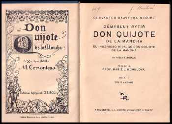 Miguel de Cervantes Saavedra: Důmyslný rytíř Don Quijote de la Mancha