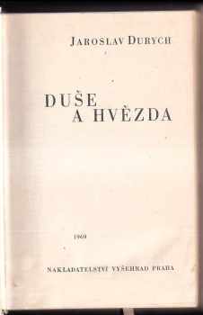 Jaroslav Durych: Duše a hvězda