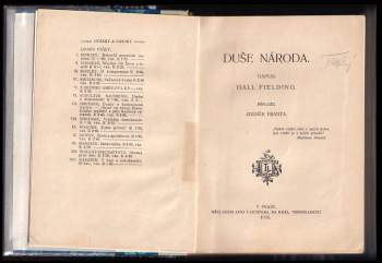 H Fielding: Duše národa
