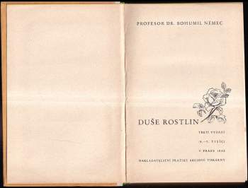 Bohumil Němec: Duše rostlin