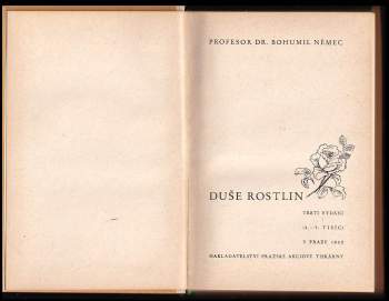 Bohumil Němec: Duše rostlin