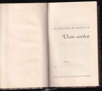 Reginald Maria Dacík: Duše světců