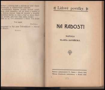 Vlasta Javořická: Na Radosti