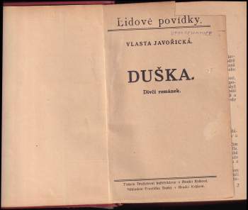 Vlasta Javořická: Duška