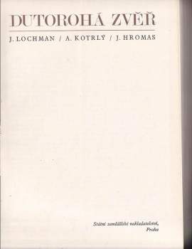 Josef Lochman: Dutorohá zvěř