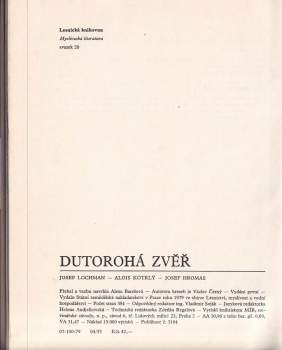 Josef Lochman: Dutorohá zvěř