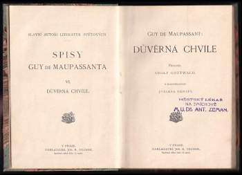 Guy de Maupassant: Důvěrná chvíle