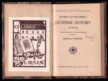 Desiderius Erasmus Rotterdamský: Důvěrné hovory