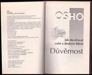 Osho: Důvěrnost