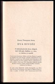 Ernest Thompson Seton: Dva divoši