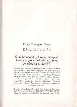 Ernest Thompson Seton: Dva divoši