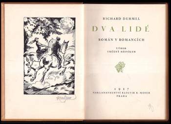 Richard Dehmel: Dva lidé