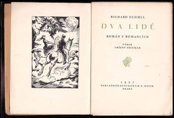 Richard Dehmel: Dva lidé
