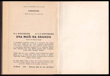 Robert Louis Stevenson: Dva muži na druhou