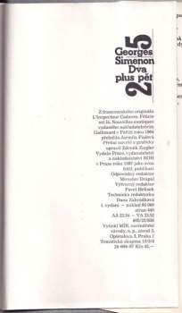 Georges Simenon: Dva plus pět