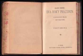 Jules Verne: Dva roky prázdnin - část první a druhá - KOMPLET