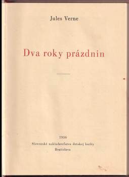 Jules Verne: Dva roky prázdnin