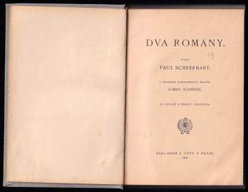 Paul Scheerbart: Dva romány