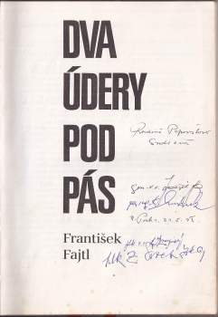 František Fajtl: Dva údery pod pás