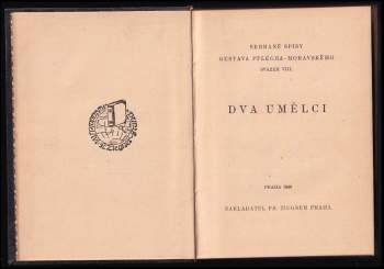 Gustav Pfleger Moravský: Dva umělci
