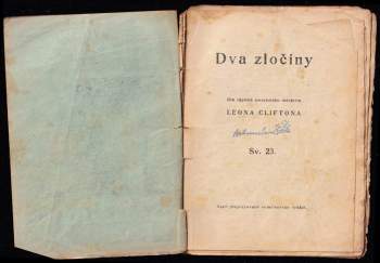 Léon Clifton: Dva zločiny