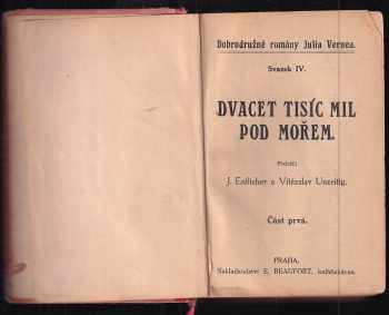 Jules Verne: Dvacet tisíc mil pod mořem I + II - KOMPLET
