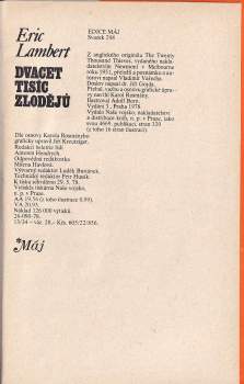 Eric Lambert: Dvacet tisíc zlodějů