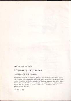 František Hrubín: Dvakrát sedm pohádek