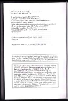 Zecharia Sitchin: Dvanáctá planeta