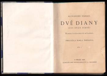 Alexandre Dumas: Dvě Diany