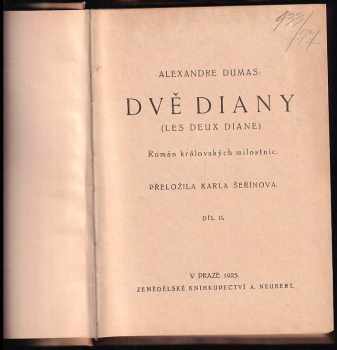 Alexandre Dumas: Dvě Diany