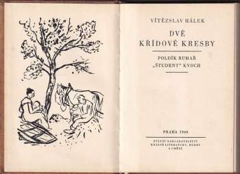Vítězslav Hálek: Dvě křídové kresby