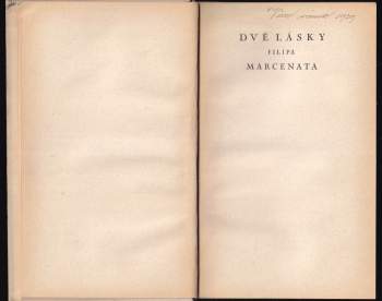 André Maurois: Dvě lásky Filipa Marcenata