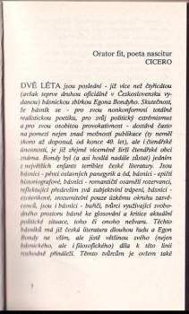 Egon Bondy: Dvě léta