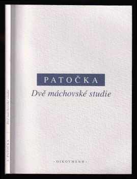 Jan Patočka: Dvě máchovské studie