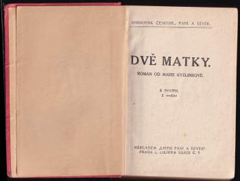 Marie Kyzlinková: Dvě matky